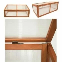 HECHT Serre En Bois Jardin Chassis De Couche Herba 100 X 40 X 60 Cm -Serre de jardin Boutique 10088656 3