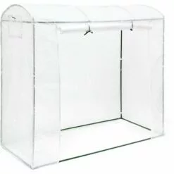 Relaxdays Serre De Jardin XL Serres à Tomates Avec Toit Rond Grande Serre Avec Porte H X L X P 170 X 200 X 82 Cm, Vert