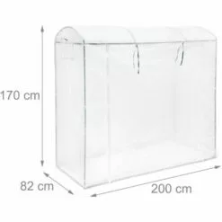 Relaxdays Serre De Jardin XL Serres à Tomates Avec Toit Rond Grande Serre Avec Porte H X L X P 170 X 200 X 82 Cm, Vert 9 Relaxdays Serre De Jardin XL Serres à Tomates Avec Toit Rond Grande Serre Avec Porte H X L X P 170 X 200 X 82 Cm, Vert -Serre de jardin Boutique 10366727 5