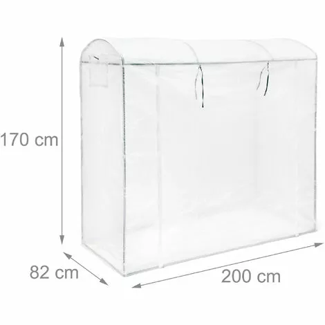 Relaxdays Serre De Jardin XL Serres à Tomates Avec Toit Rond Grande Serre Avec Porte H X L X P 170 X 200 X 82 Cm, Vert 5 Relaxdays Serre De Jardin XL Serres à Tomates Avec Toit Rond Grande Serre Avec Porte H X L X P 170 X 200 X 82 Cm, Vert – Image 5