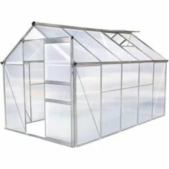 HABITAT ET JARDIN Serre Jardin Polycarbonate "Hortensia" - 6m² - Transparent.