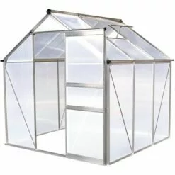 HABITAT ET JARDIN Serre Jardin Polycarbonate "Hortensia" - 3,65m² - Transparent.