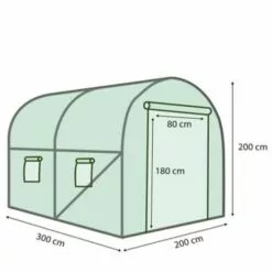 IDMARKET Serre Tunnel De Jardin 6M² Verte Gamme Maraîchère ROMA 2x3M - Vert 7 IDMARKET Serre Tunnel De Jardin 6M² Verte Gamme Maraîchère ROMA 2x3M - Vert -Serre de jardin Boutique 11274280 4