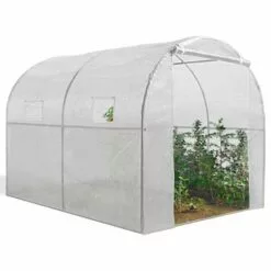 IDMARKET Serre Tunnel De Jardin 4 Saisons 6M² Blanche Gamme Maraîchère ROMA 2x3M - Blanc -Serre de jardin Boutique 11311710 5