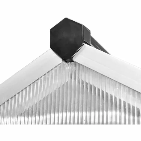 VidaXL Serre Aluminium 481x250x195 Cm 23,44 M³ - Transparent 5 VidaXL Serre Aluminium 481x250x195 Cm 23,44 M³ - Transparent – Image 5