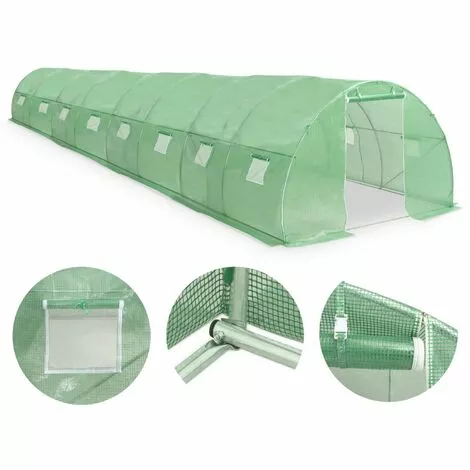 VidaXL Serre 36 M² 1200x300x200 Cm - Vert 2 VidaXL Serre 36 M² 1200x300x200 Cm - Vert – Image 2
