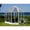 DANCOVER Kiosque De Jardin En Polycarbonate 6,96m², 2,41x3,3x2,58m, Blanc - Blanc