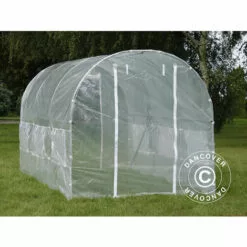 DANCOVER Serre Tunnel 2x4,5x2m, 9m², Transparent - Transparent