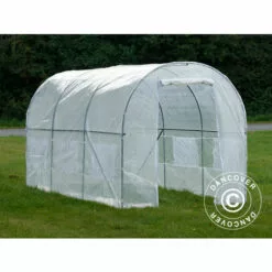 DANCOVER Serre Tunnel 2x4,5x2m, 9m², Transparent - Transparent -Serre de jardin Boutique 12728238 3