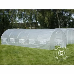DANCOVER Serre Tunnel 3x8x2m, 24m², Transparent - Transparent -Serre de jardin Boutique 12728270 3