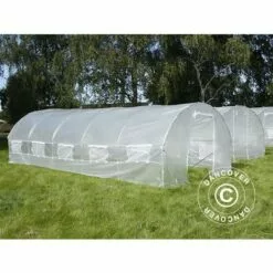 DANCOVER Serre Tunnel 4x8x2m, 32m², Transparent - Transparent