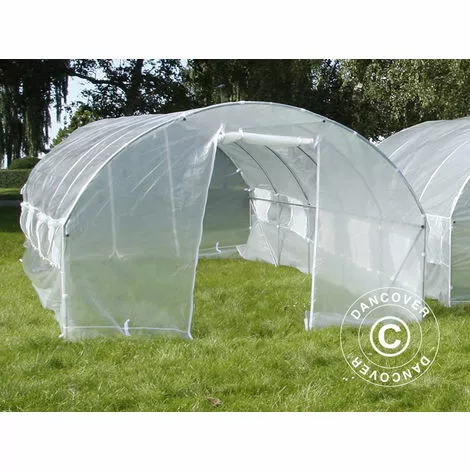DANCOVER Serre Tunnel 4x8x2m, 32m², Transparent - Transparent 2 DANCOVER Serre Tunnel 4x8x2m, 32m², Transparent - Transparent – Image 2