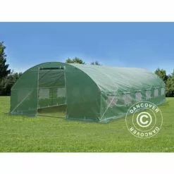 DANCOVER Serre Tunnel 4x8x2m, 32m², Vert - Vert
