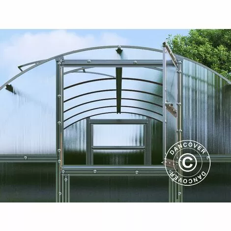 DANCOVER Serre Polycarbonate TITAN Arch 280, 18m², 3x6m, Argent - Argenté 3 DANCOVER Serre Polycarbonate TITAN Arch 280, 18m², 3x6m, Argent - Argenté – Image 3