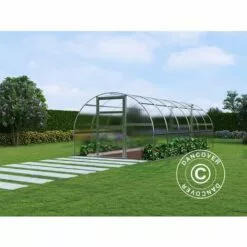 DANCOVER Serre Polycarbonate TITAN Arch 280, 18m², 3x6m, Argent - Argenté 9 DANCOVER Serre Polycarbonate TITAN Arch 280, 18m², 3x6m, Argent - Argenté -Serre de jardin Boutique 12728367 5