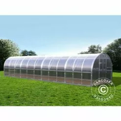 DANCOVER Serre Polycarbonate TITAN Arch 320, 24m², 3x8m, Argent - Argenté -Serre de jardin Boutique 12728383 3