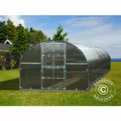 DANCOVER Serre Polycarbonate TITAN Arch 320, 30m², 3x10m, Argent - Argenté 8 DANCOVER Serre Polycarbonate TITAN Arch 320, 30m², 3x10m, Argent - Argenté -Serre de jardin Boutique 12728386 4
