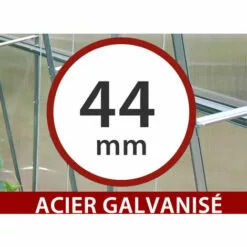 DANCOVER Extension Pour La Serre En Polycarbonate, Duo, 4m², 2x2m, Argent - Argenté 9 DANCOVER Extension Pour La Serre En Polycarbonate, Duo, 4m², 2x2m, Argent - Argenté -Serre de jardin Boutique 12987912 5