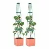 Waldbeck Tomato Tower Lot 2 Pots Plantes Tomates 25x150x25cm Tuteur Polypropylèn