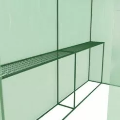 EUROSPEN Serre De Jardin 2m² - Bâche Armée - Avec étagères Et Porte Zipée - Vert -Serre de jardin Boutique 13183095 5