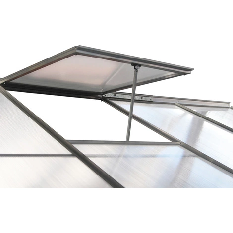 HABITAT ET JARDIN SERRE JARDIN POLYCARBONATE CAMELIA - 3,15 M² - Argenté. 4 HABITAT ET JARDIN SERRE JARDIN POLYCARBONATE CAMELIA - 3,15 M² - Argenté. – Image 4