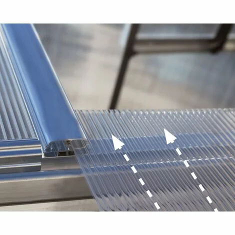 Palram - Canopia | Serre De Jardin Hybrid 2.3m² Argent 3 Palram - Canopia | Serre De Jardin Hybrid 2.3m² Argent – Image 3