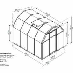 Palram - Canopia | Serre De Jardin Eco Grow 5.4m² Verte 9 Palram - Canopia | Serre De Jardin Eco Grow 5.4m² Verte -Serre de jardin Boutique 13736054 5