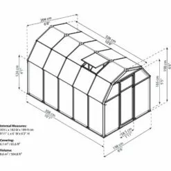 Palram - Canopia | Serre De Jardin Eco Grow 6.7m² Verte -Serre de jardin Boutique 13736055 5