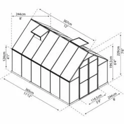 Palram - Canopia | Serre De Jardin Essence 9m² Argent 9 Palram - Canopia | Serre De Jardin Essence 9m² Argent -Serre de jardin Boutique 13736067 5