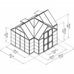Palram - Canopia | Chalet-serre De Jardin Victory Orangerie 11.1m² 9 Palram - Canopia | Chalet-serre De Jardin Victory Orangerie 11.1m² -Serre de jardin Boutique 13736079 5