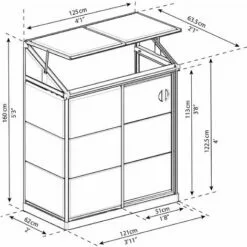Palram - Canopia | Serre De Jardin Adossée Lean To 0.8m² -Serre de jardin Boutique 13736080 5