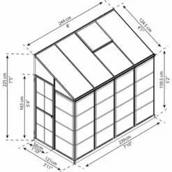 Palram - Canopia | Serre De Jardin Adossée Lean To 3m² -Serre de jardin Boutique 13736081 5