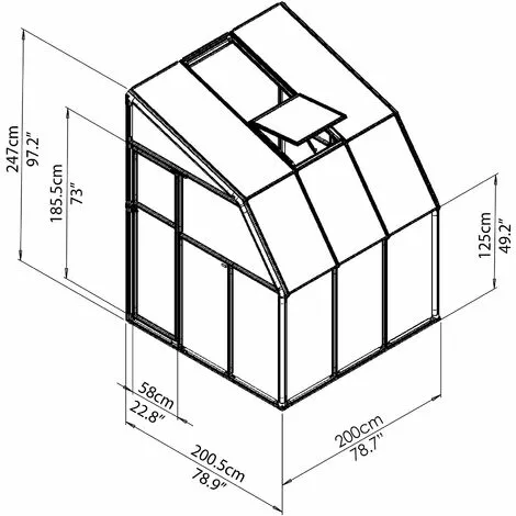 Palram - Canopia | Véranda Sun Room 2X2 Blanche 4 Palram - Canopia | Véranda Sun Room 2X2 Blanche – Image 4