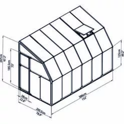 Palram - Canopia | Véranda Sun Room 2X4 Blanche 7 Palram - Canopia | Véranda Sun Room 2X4 Blanche -Serre de jardin Boutique 13736192 4