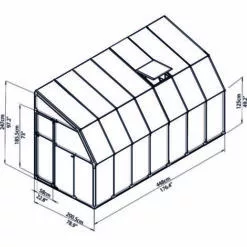 Palram - Canopia | Véranda Sun Room 2X4.5 Blanche 7 Palram - Canopia | Véranda Sun Room 2X4.5 Blanche -Serre de jardin Boutique 13736193 4