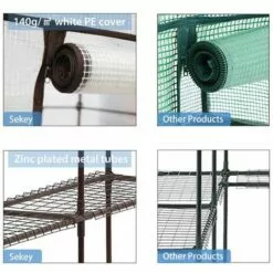 Sekey Serre De Jardin 143 X 143 X 195 Cm 7 Sekey Serre De Jardin 143 X 143 X 195 Cm -Serre de jardin Boutique 13755812 3