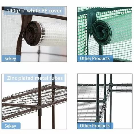 Sekey Serre De Jardin 143 X 143 X 195 Cm 3 Sekey Serre De Jardin 143 X 143 X 195 Cm – Image 3