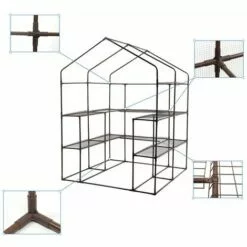 Sekey Serre De Jardin 143 X 143 X 195 Cm 8 Sekey Serre De Jardin 143 X 143 X 195 Cm -Serre de jardin Boutique 13755812 4