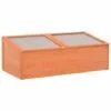 VIDAXL Serre Bois 100 X 50 X 34 Cm - Brun - Pelouses Et Jardins - Jardinage - Serres - Brun - Brun