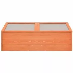 VIDAXL Serre Bois 100 X 50 X 34 Cm - Brun - Pelouses Et Jardins - Jardinage - Serres - Brun - Brun -Serre de jardin Boutique 14270844 3