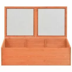 VIDAXL Serre Bois 100 X 50 X 34 Cm - Brun - Pelouses Et Jardins - Jardinage - Serres - Brun - Brun -Serre de jardin Boutique 14270844 5