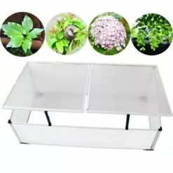VIDAXL Serre Sans Fond à 2 Trappes - Transparent -Serre de jardin Boutique 14277915 4