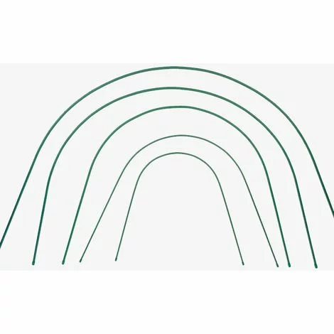 DIRECT FILET Lot De 10 Arceaux Rigides Plastifiés Pour Serre Tunnel | 1,20 M 1 DIRECT FILET Lot De 10 Arceaux Rigides Plastifiés Pour Serre Tunnel | 1,20 M