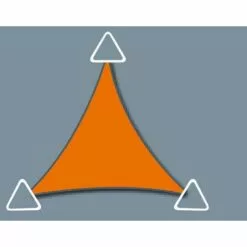 DIRECT FILET Voile D'ombrage Imperméable De 5.9x5.9x5.9m Format Triangle à Tendre | Terracotta