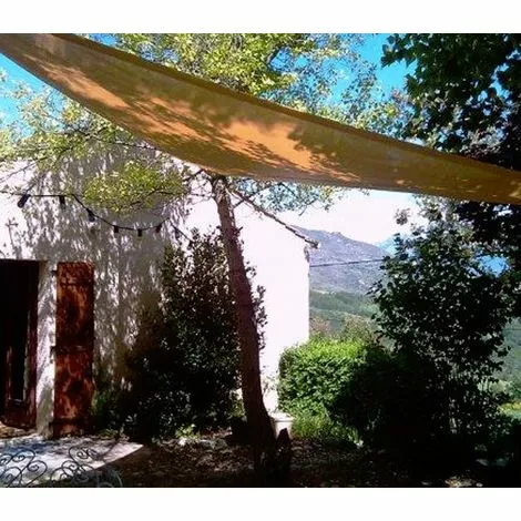 DIRECT FILET Voile D'ombrage Imperméable De 5.9x5.9x5.9m Format Triangle à Tendre | Terracotta 3 DIRECT FILET Voile D'ombrage Imperméable De 5.9x5.9x5.9m Format Triangle à Tendre | Terracotta – Image 3