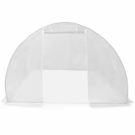 VidaXL Serre 13,5 M² 450x300x200 Cm - Blanc 4 VidaXL Serre 13,5 M² 450x300x200 Cm - Blanc – Image 4