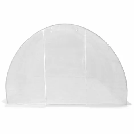 VidaXL Serre 13,5 M² 450x300x200 Cm - Blanc 5 VidaXL Serre 13,5 M² 450x300x200 Cm - Blanc – Image 5