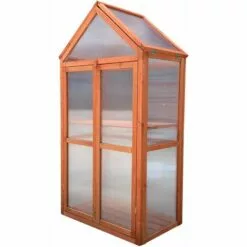 Serre De Jardin Gardiun Wooden IV 41x70x132 Cm En Bois Et Polycarbonate