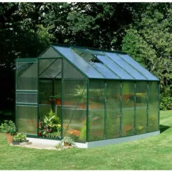 HALLS Serre Polycarbonate Popular 106 - 6.20 M², Couleur Silver, Base Avec Base - Silver -Serre de jardin Boutique 16255966 3