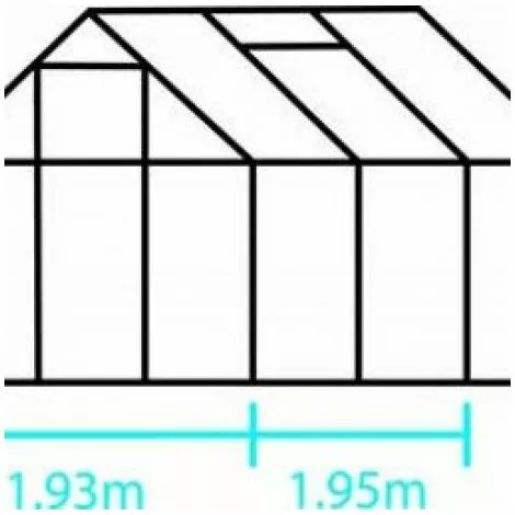 HALLS Popular 66 En Verre Horticole - 3.80 M², Couleur Forest Green, Base Sans Base - Forest Green 4 HALLS Popular 66 En Verre Horticole - 3.80 M², Couleur Forest Green, Base Sans Base - Forest Green – Image 4